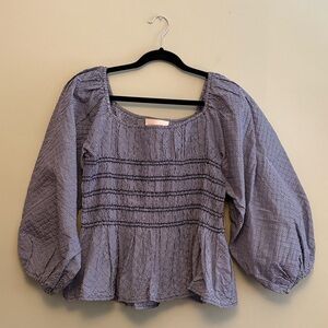 Loeffler Randall Quilted Julietta Blouse